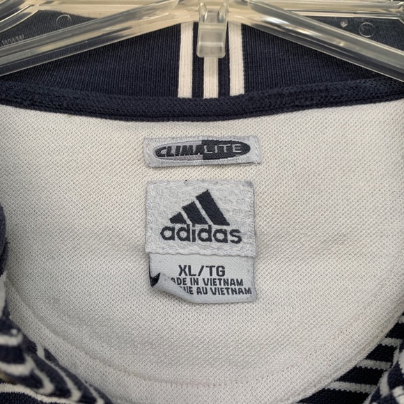 ADIDAS GOLF MENS CLIMATE STRIPED CUFF SPORT SHIRT - Picture 2 of 4